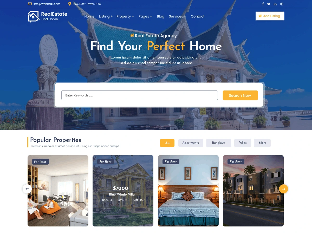 Real Estate Websites